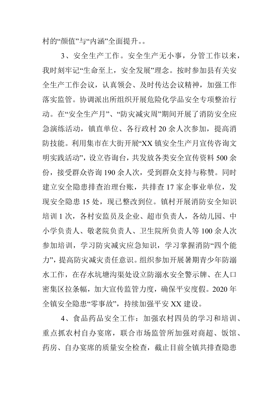 副镇长述职述德述廉报告.docx_第3页