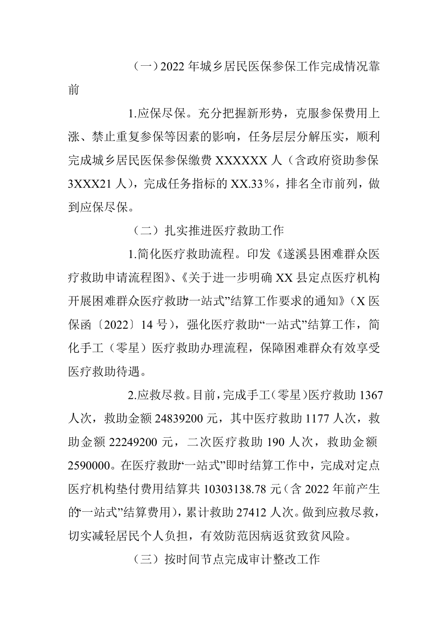 某县医疗保障局副局长述职述廉报告（全文1493字）.docx_第2页