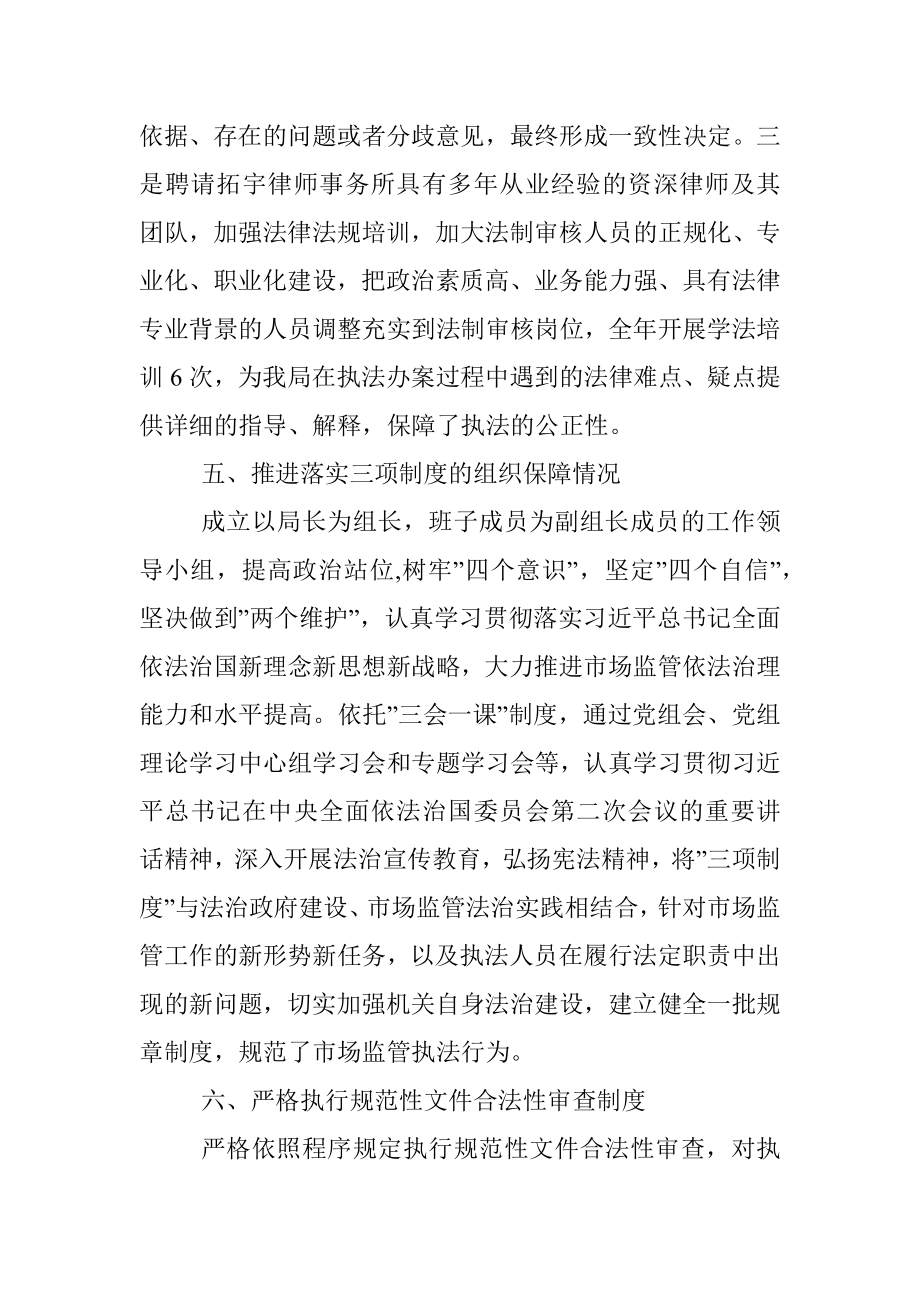 行政执法三项制度自查情况报告.docx_第3页