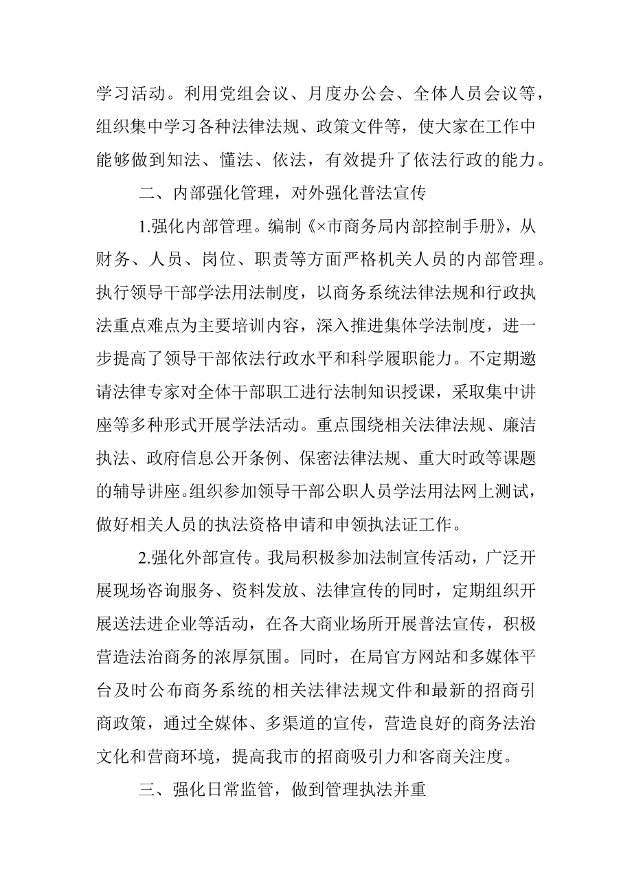 党政主要负责人履行推进法治建设第一责任人年终述职报告.docx_第2页