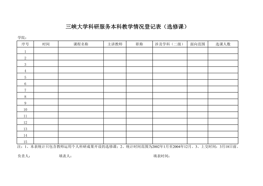 科研服务教学统计表样表.xls_第3页