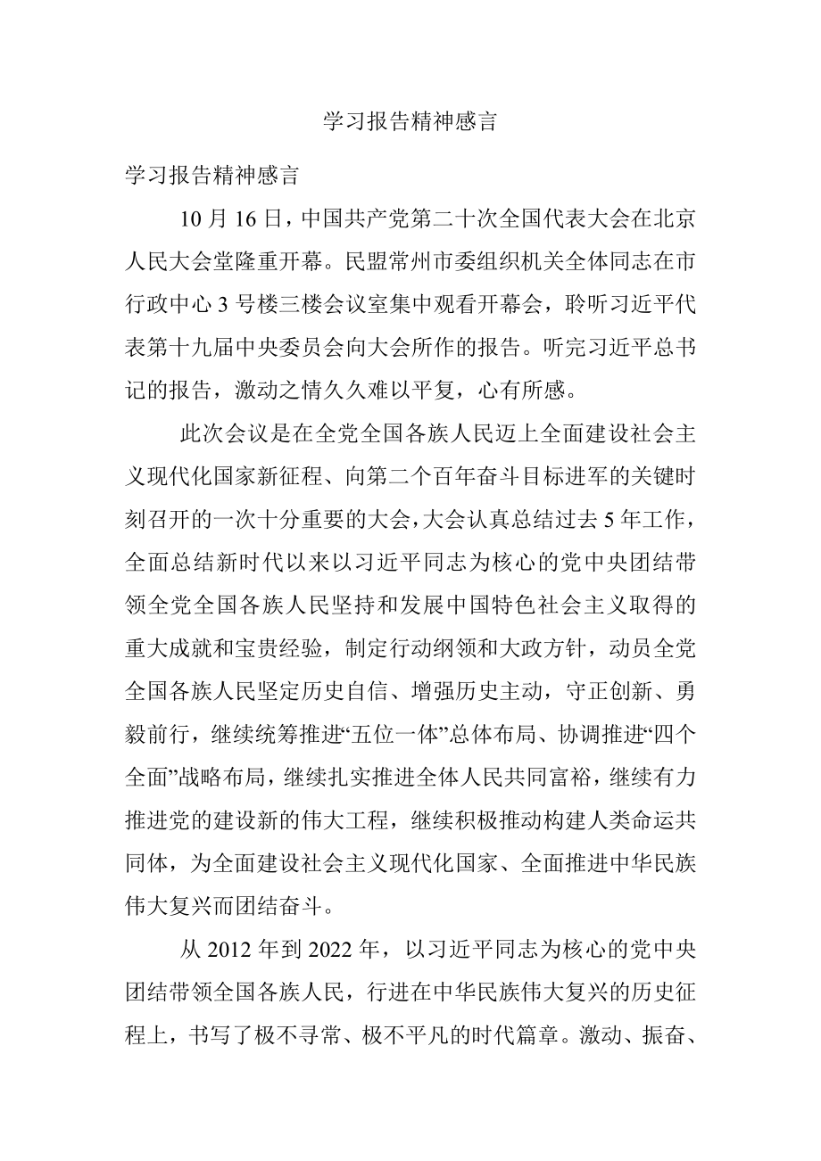 学习报告精神感言.docx_第1页