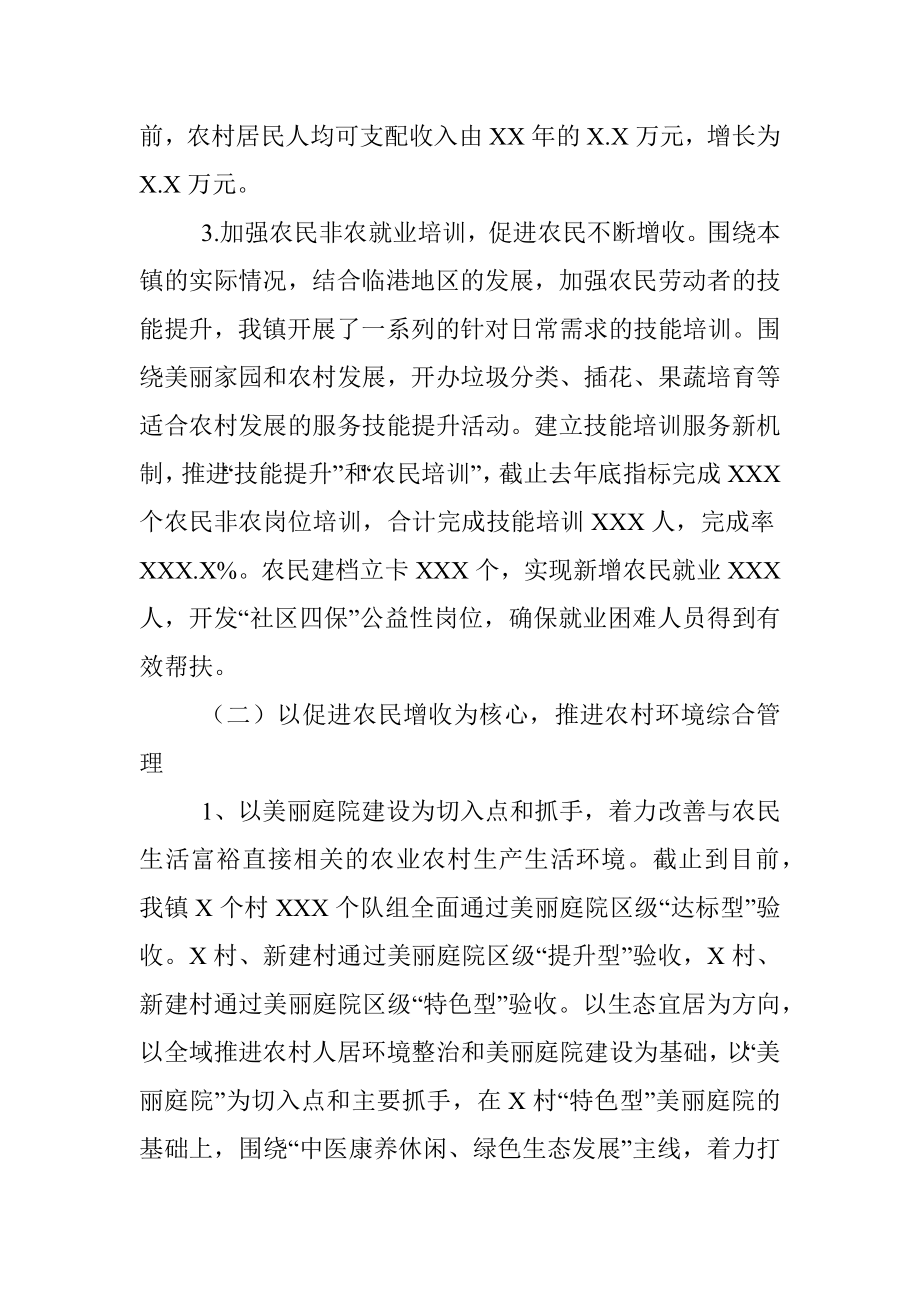 X镇实施乡村振兴战略情况的报告.docx_第3页