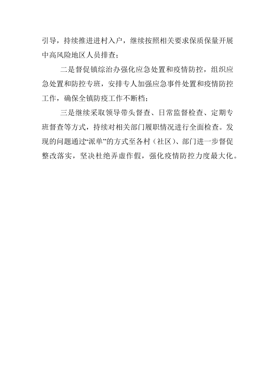 乡镇纪委疫情防控执纪监督检查工作总结报告.docx_第3页