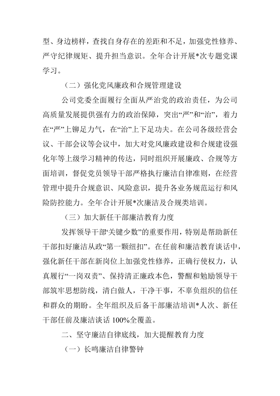 公司党委干部监督工作情况总结报告.docx_第2页