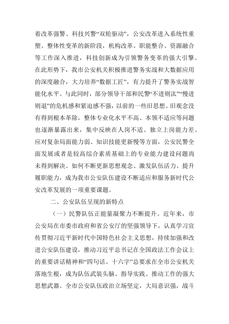 关于新时代公安队伍建设的调研报告.docx_第3页