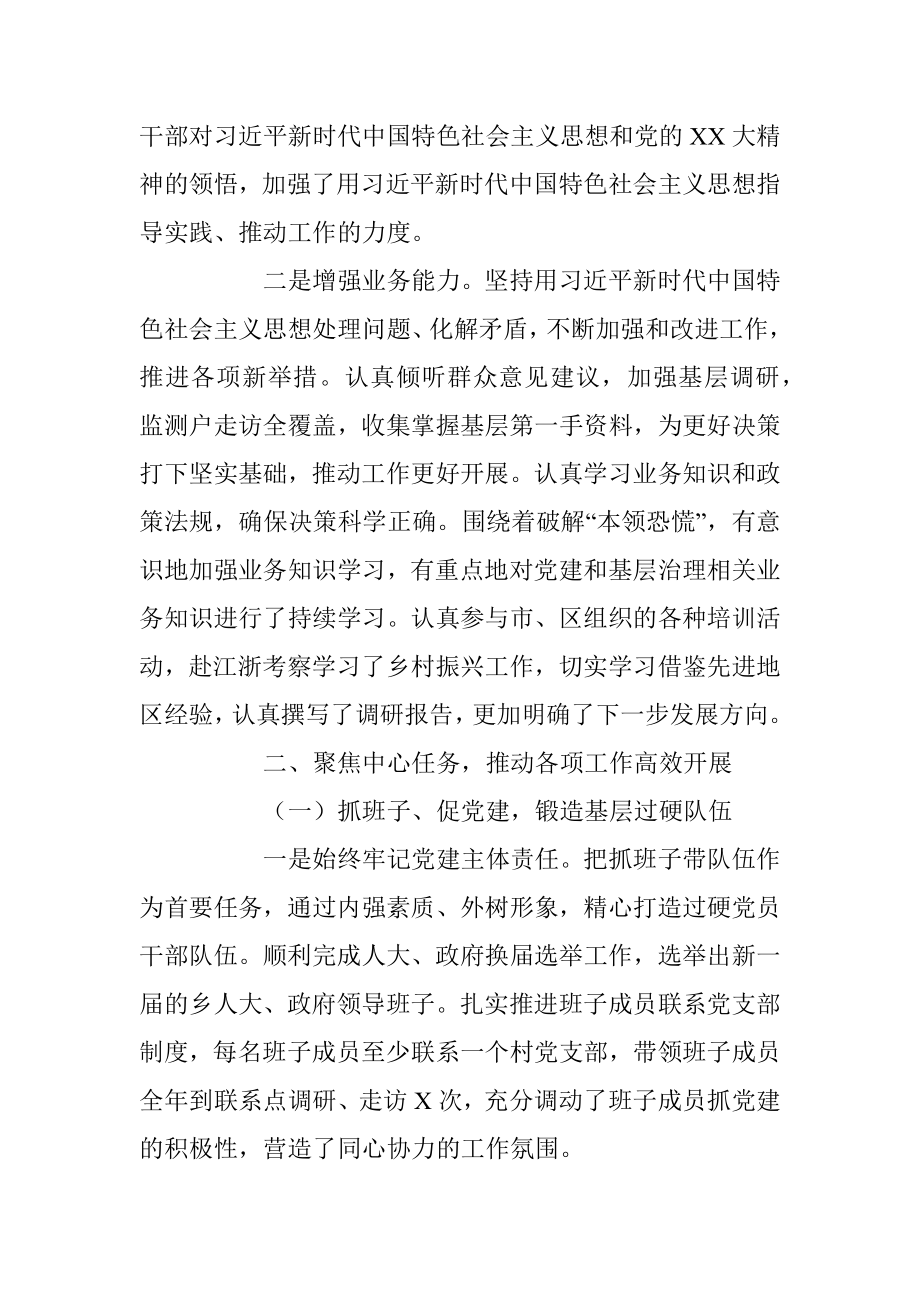 X区委常委、乡党委书记述职述廉述学报告.docx_第2页