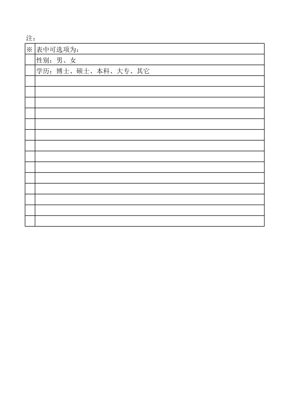 节目主持人报名表.xls_第2页