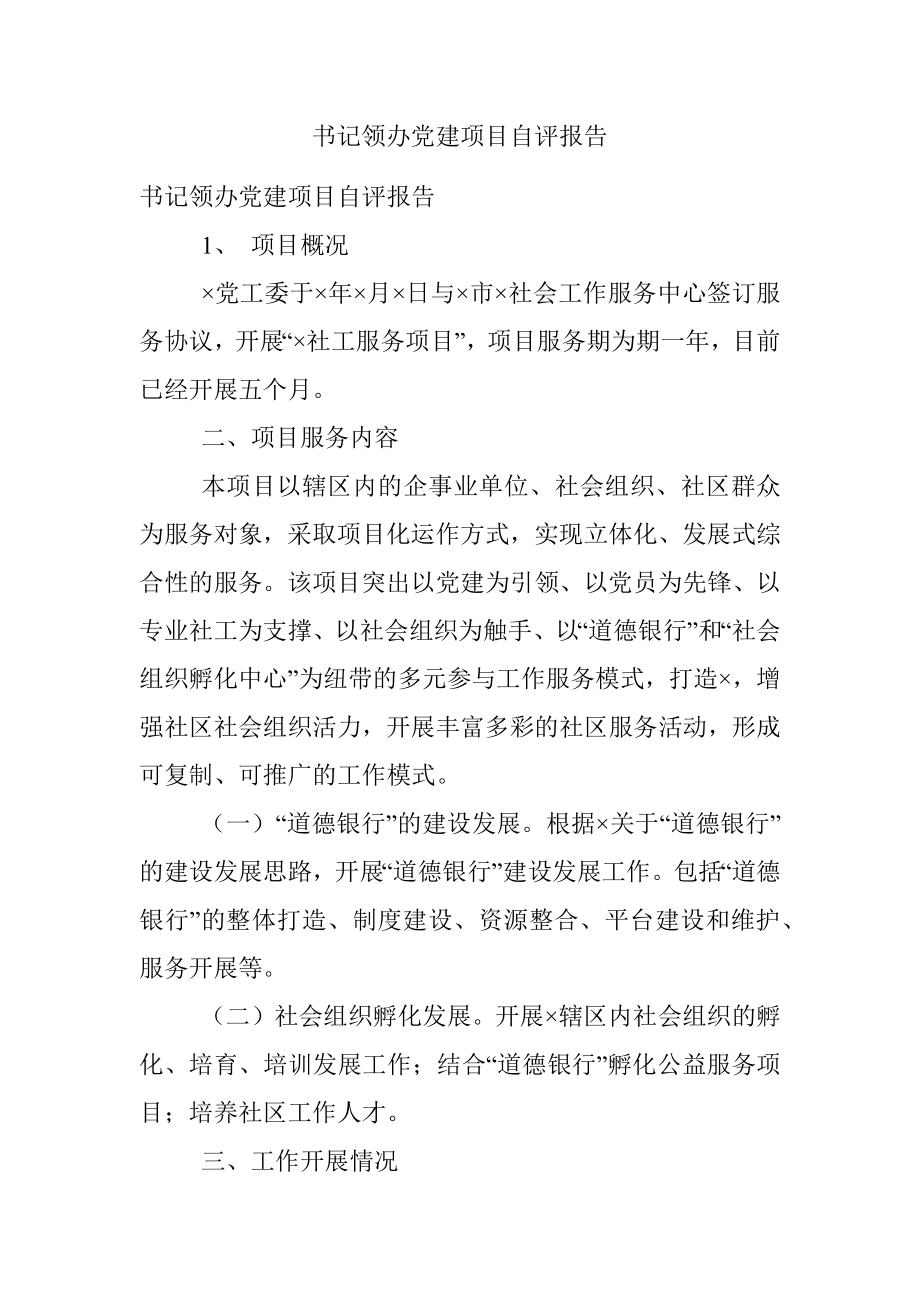 书记领办党建项目自评报告.docx_第1页