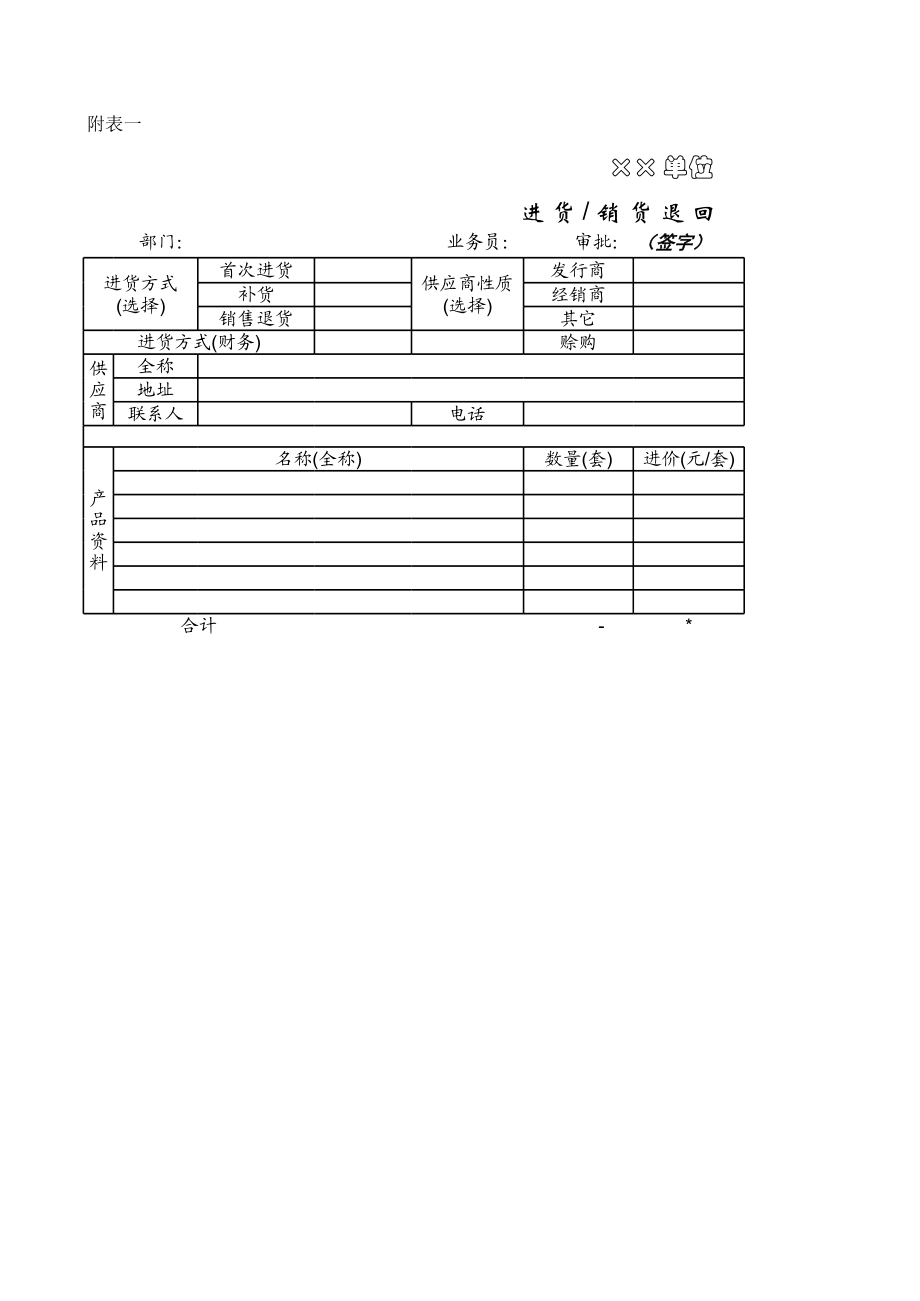 进货销货通知.xls_第1页