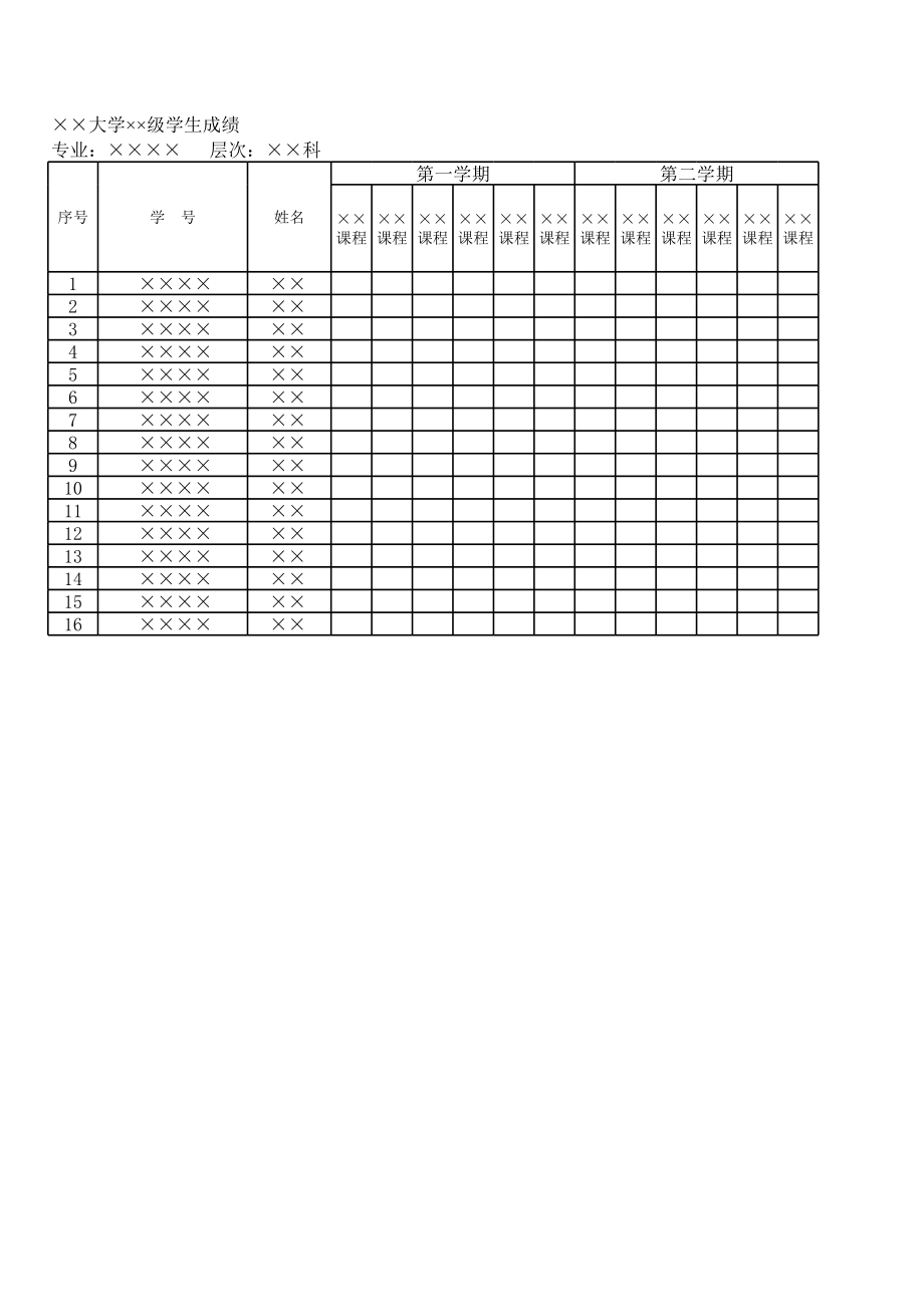 学生成绩表2.xls_第2页