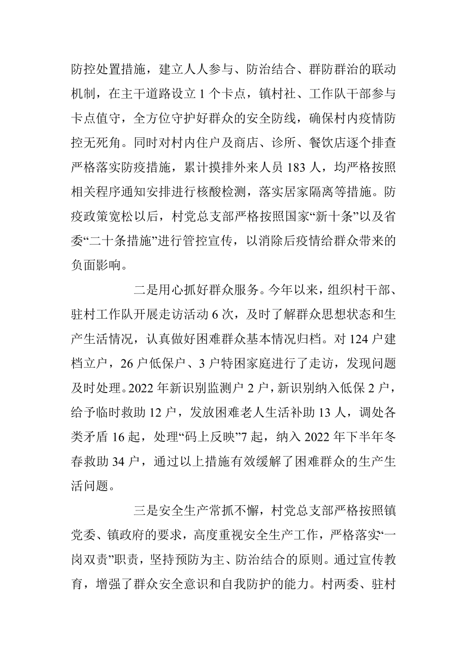 XX村党总支书记抓基层党建工作述职报告.docx_第3页