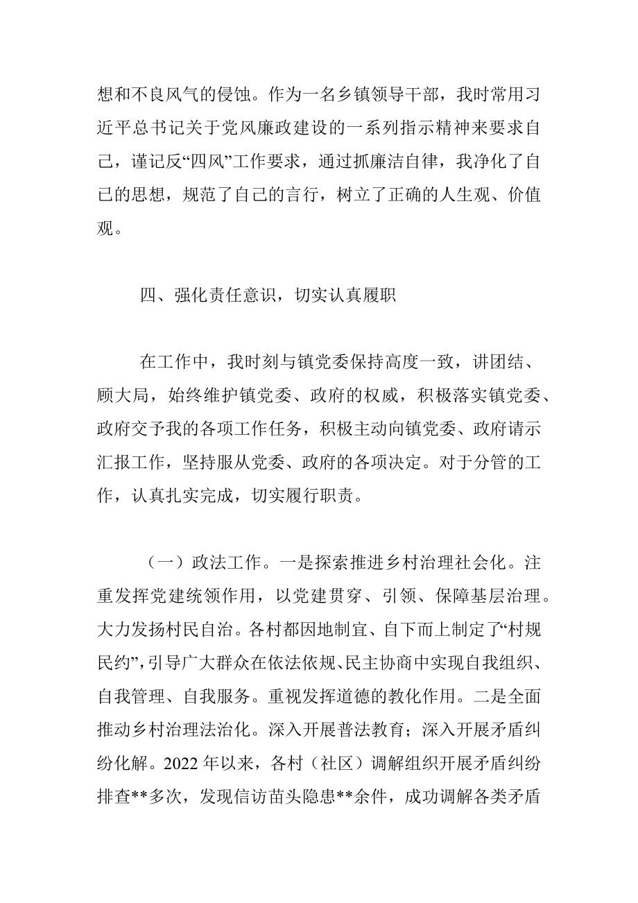 2022年乡镇政法书记（政法委员）述职述德述廉报告_1.docx_第3页