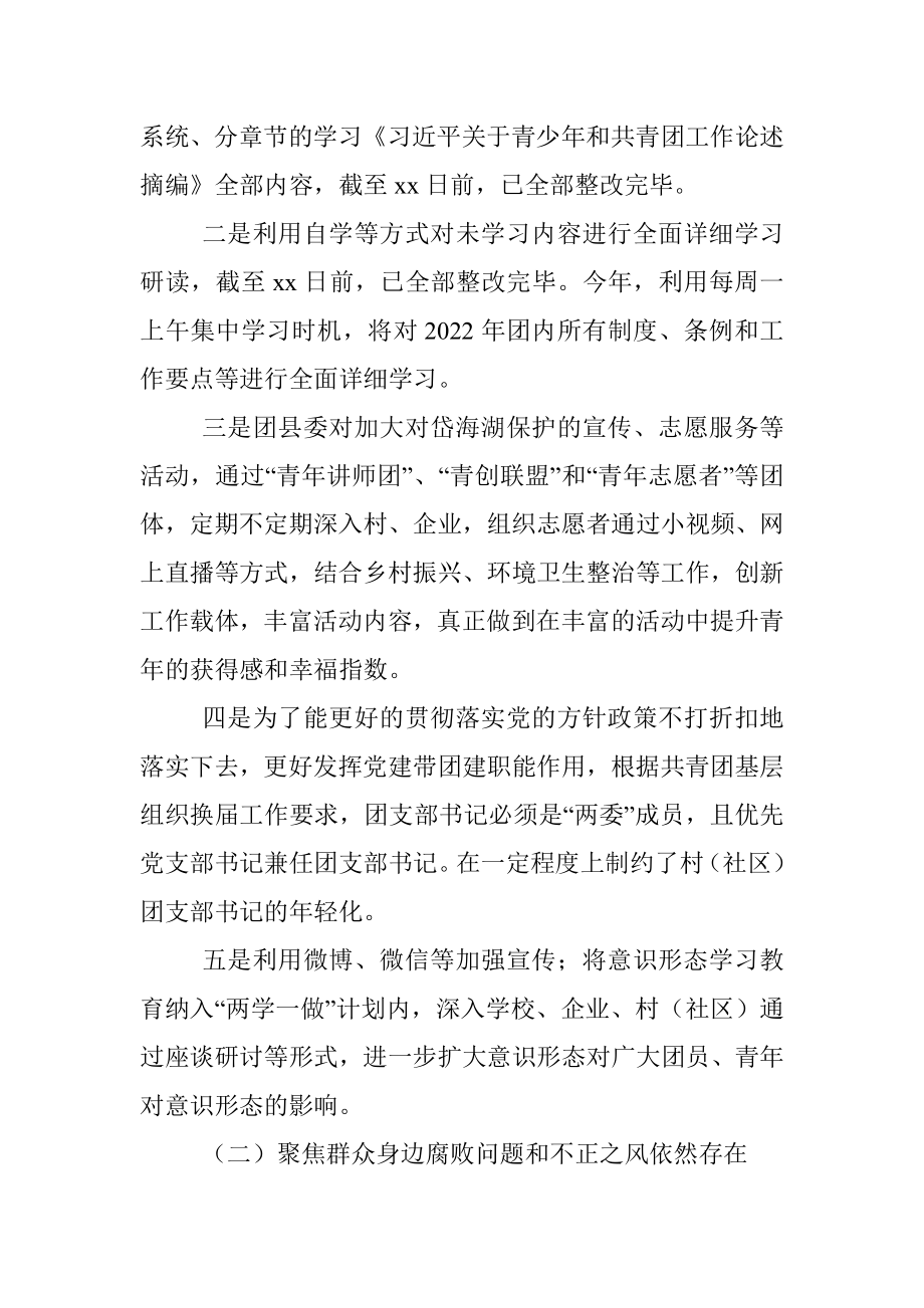 团委党支部落实县委巡察组巡察情况反馈意见的整改报告.docx_第3页