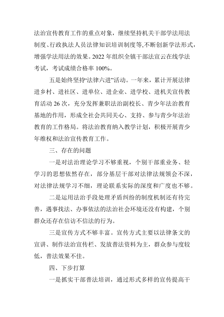 XX镇党委书记2022年度述法报告.docx_第3页