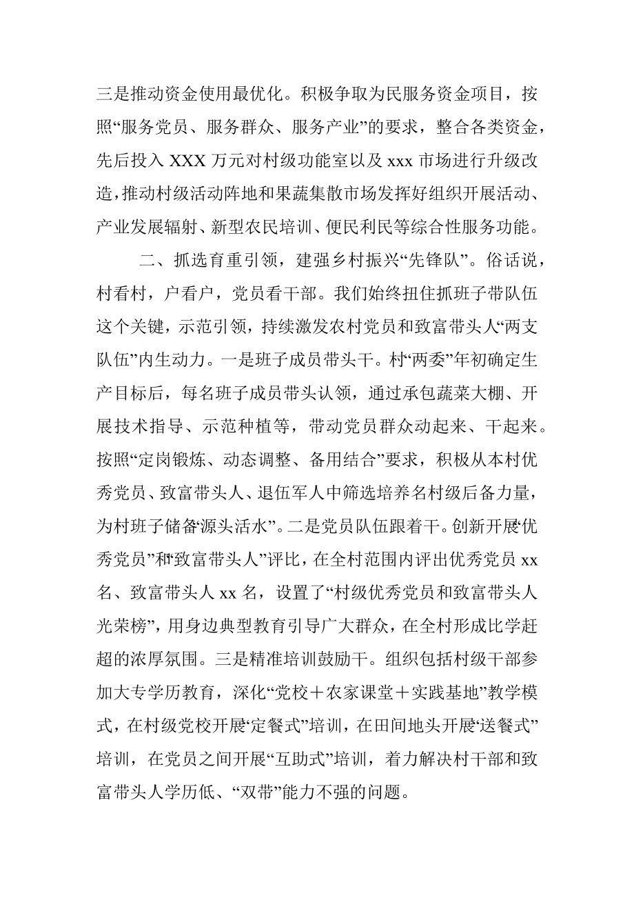 村党支部实施乡村振兴战略经验发言材料.docx_第2页