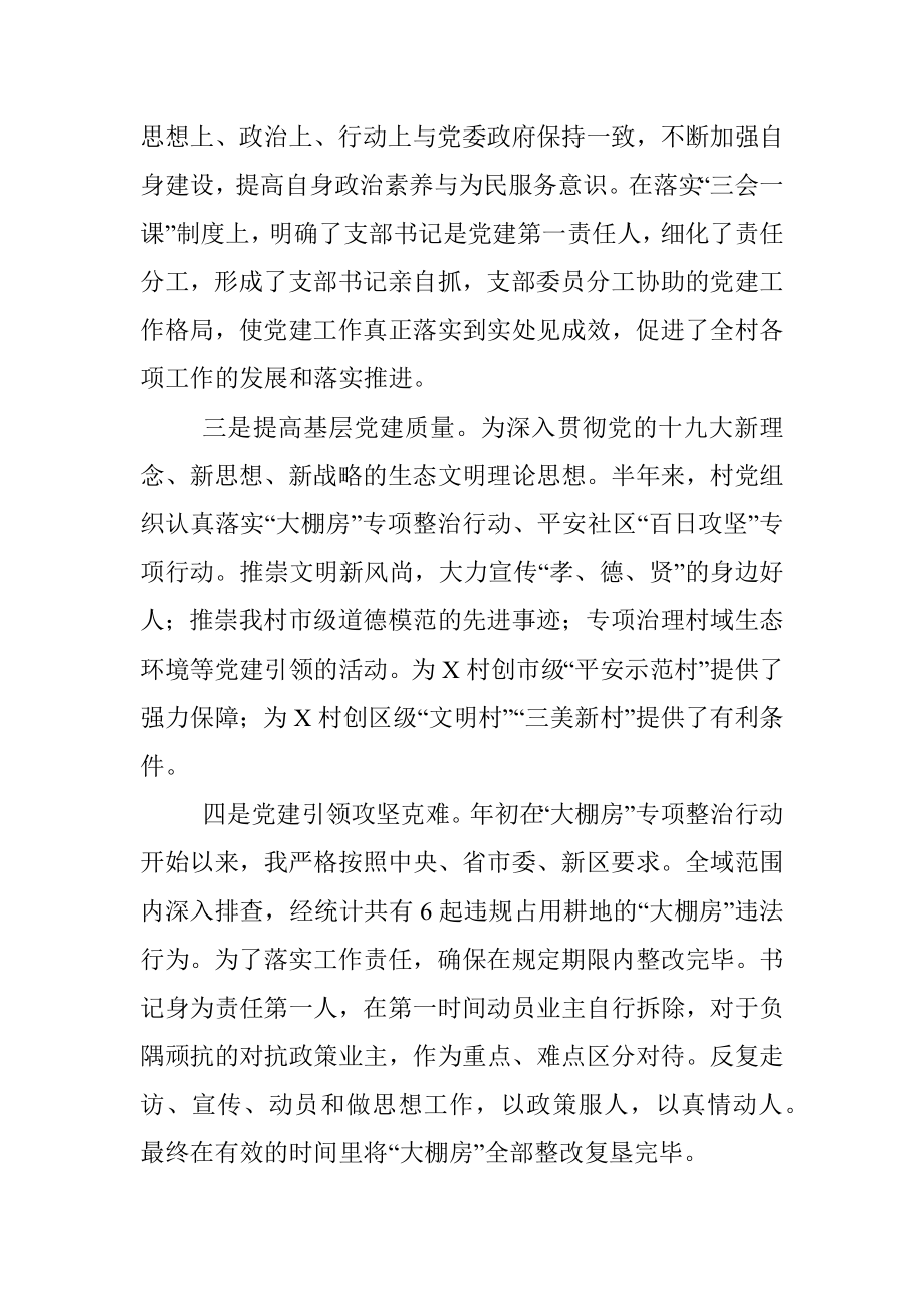 村党总支部书记上半年抓党建工作述职报告.docx_第2页