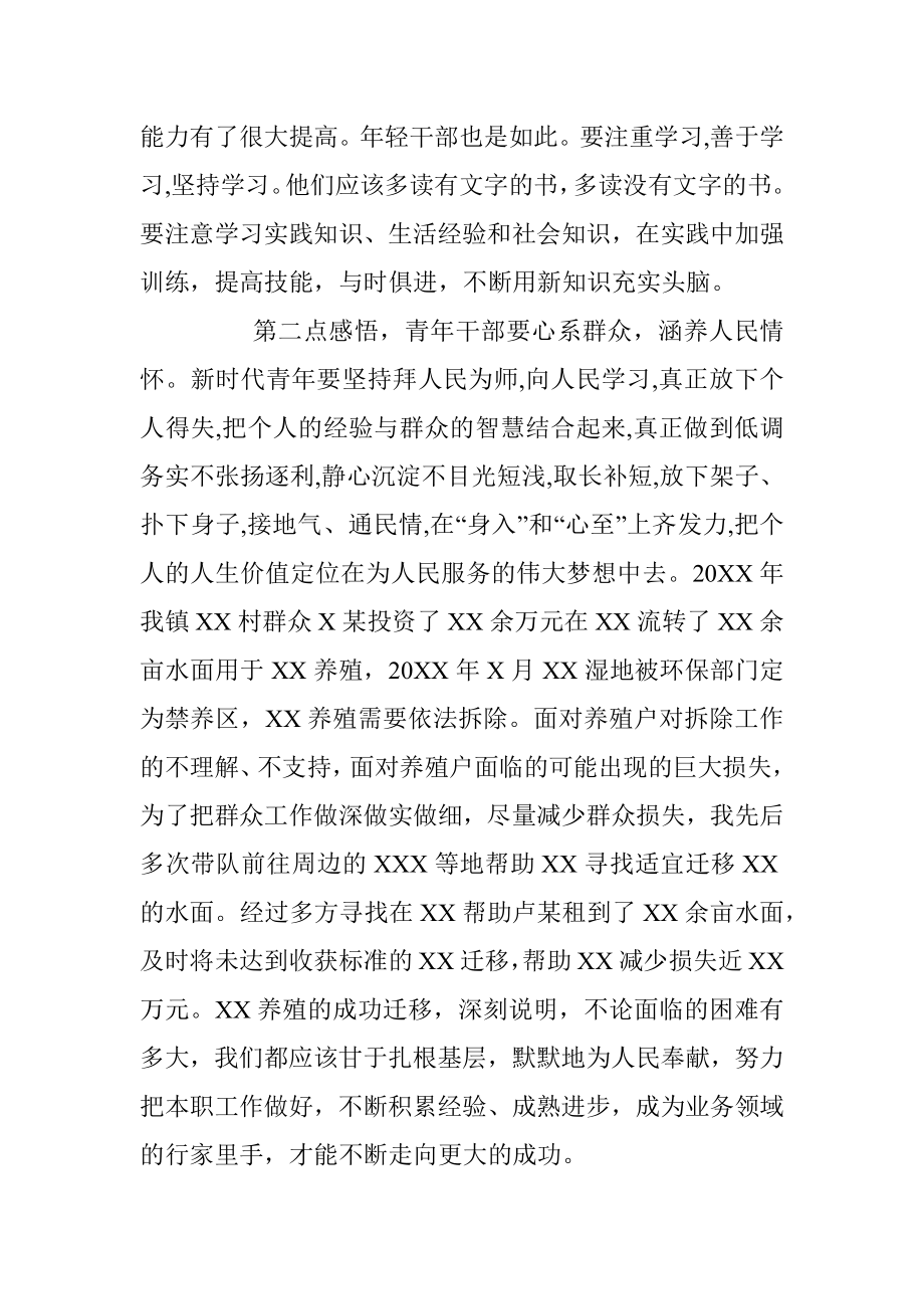 镇党委书记在青年干部座谈会上的交流发言材料_1.docx_第2页