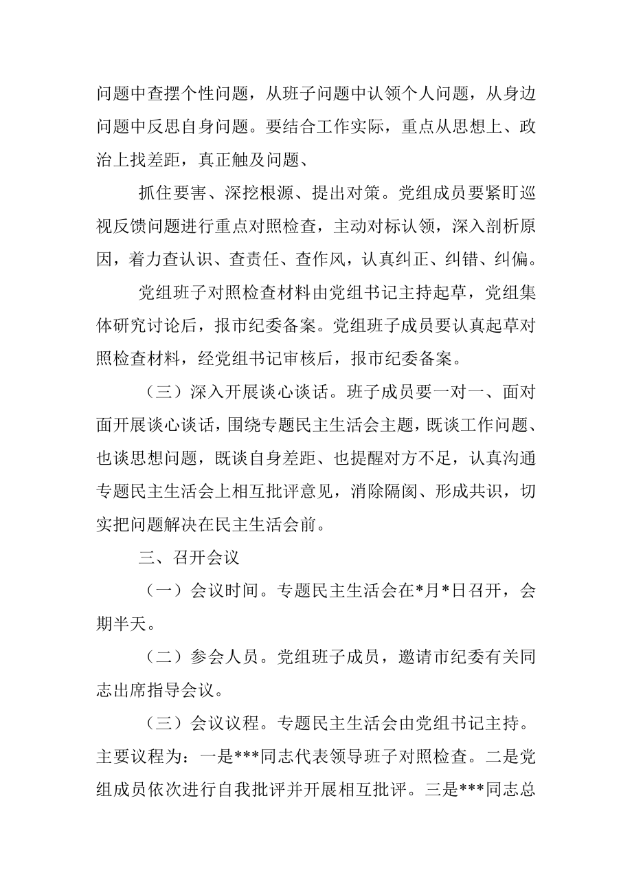 党组巡视整改民主生活会全套材料.docx_第3页