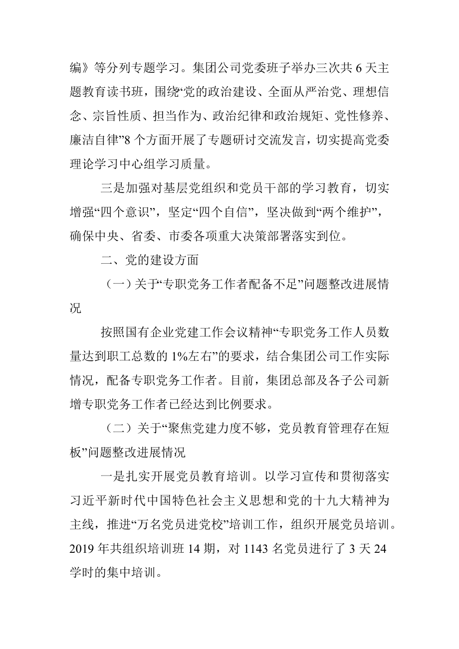 轨道交通集团有限公司委员会关于巡察整改进展情况的通报.docx_第2页