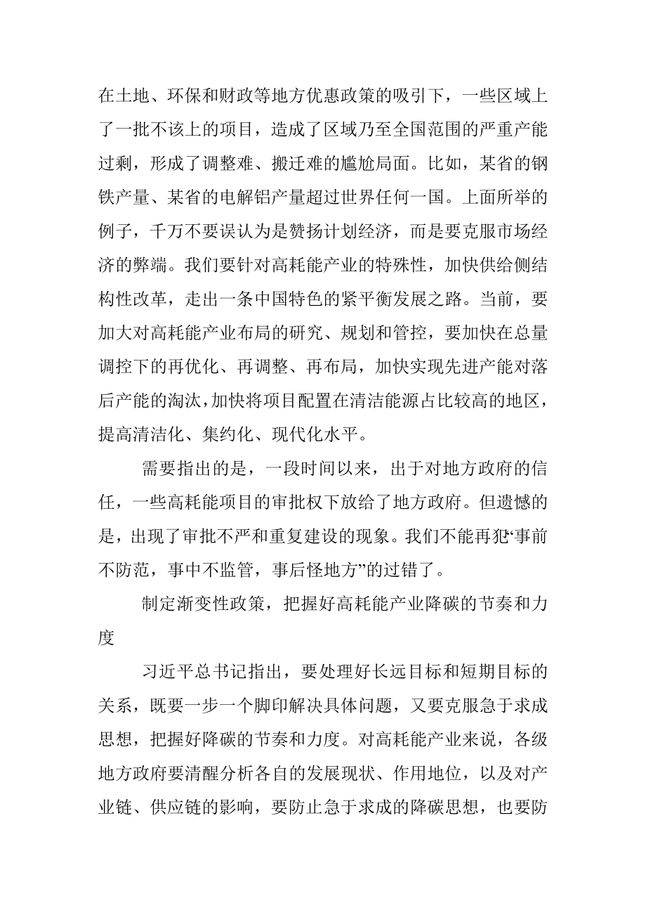 碳达峰碳中和主题研讨发言材料：高水平推进高耗能产业低碳健康发展.docx_第3页