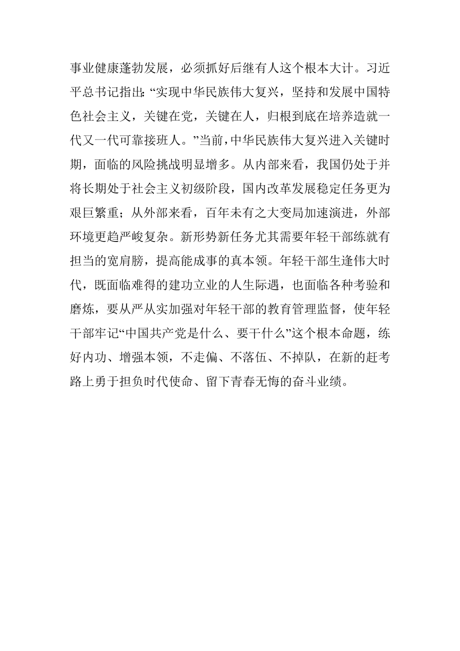 加强年轻干部教育管理监督研讨发言材料.docx_第3页