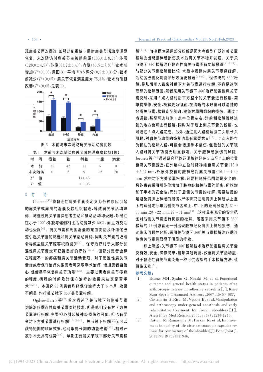 关节镜下360°关节囊松解治疗黏连性肩关节囊炎_王微.pdf_第3页