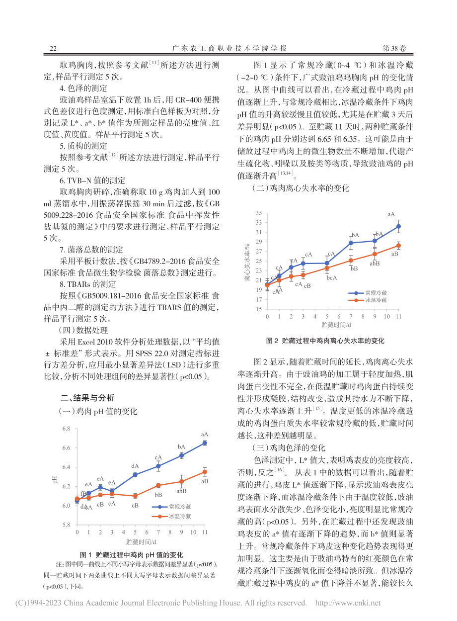 广式豉油鸡冰温冷藏过程中品质变化研究_周湘.pdf_第2页