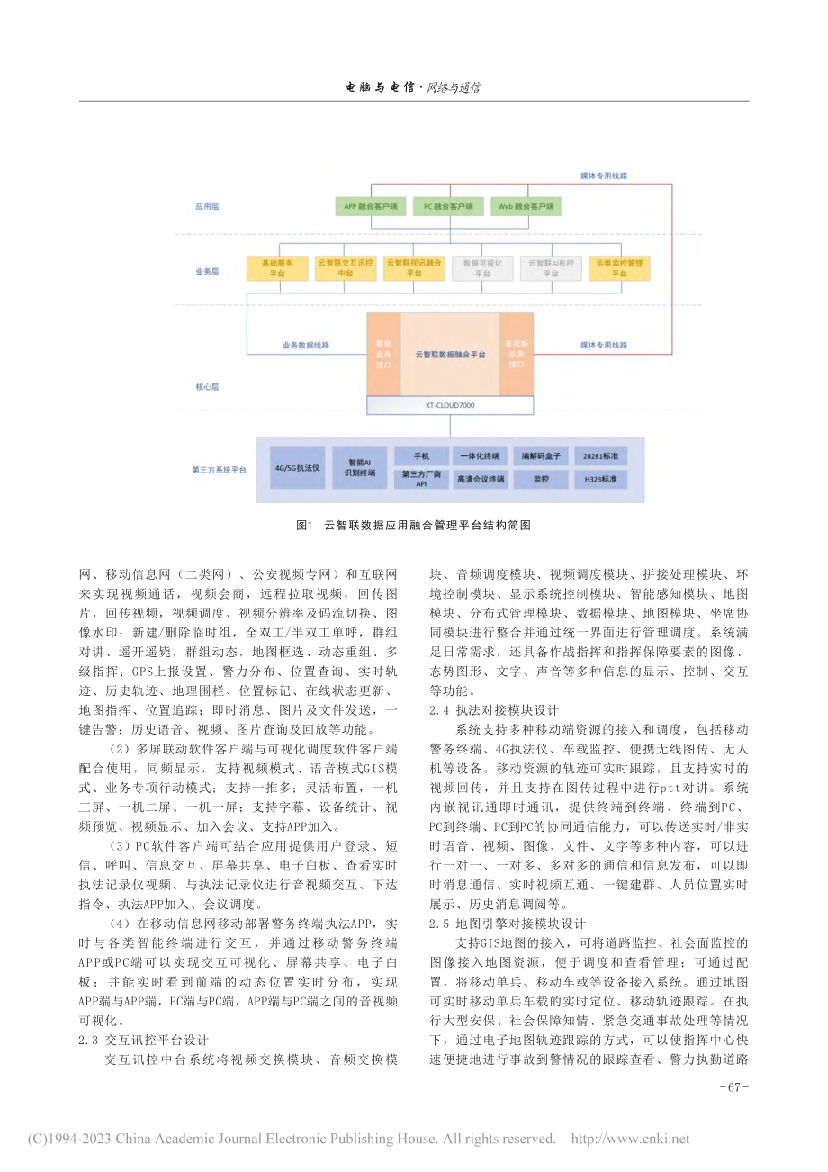 公安合成作战融合通信指挥应用平台系统设计_周宏成.pdf_第2页