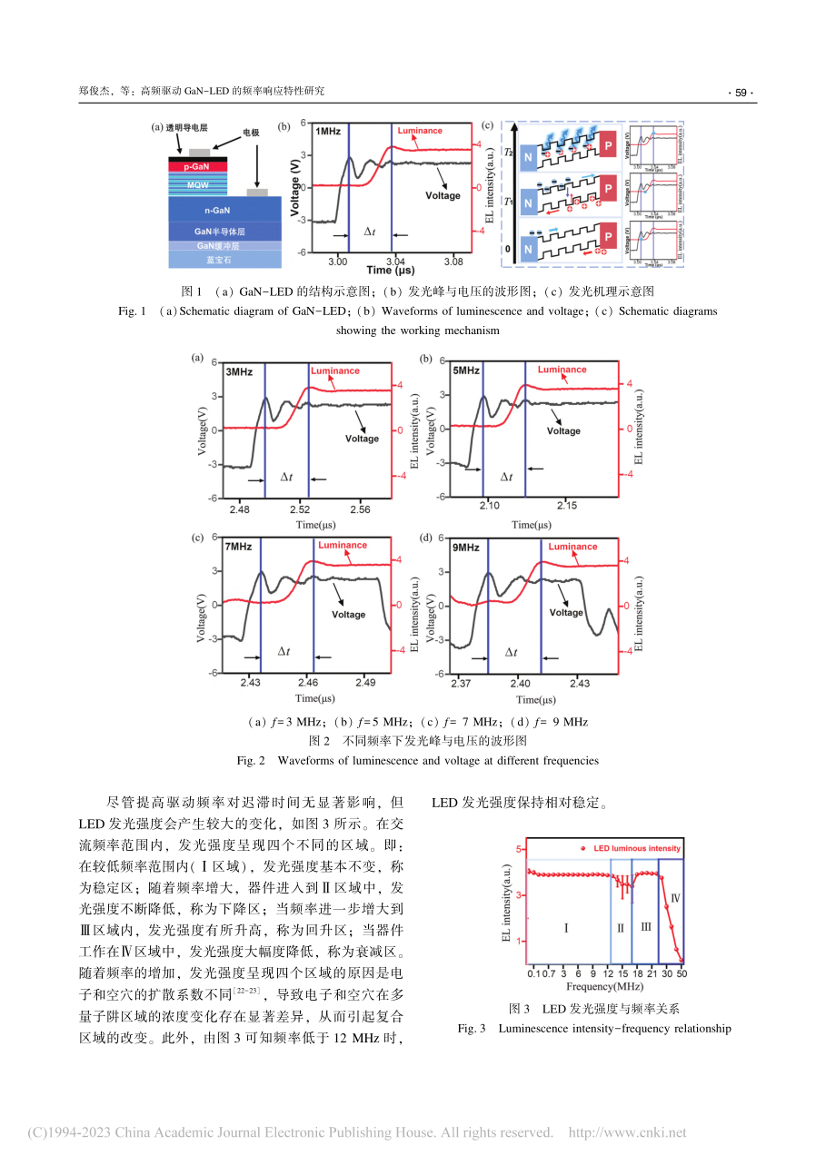 高频驱动GaN-LED的频率响应特性研究_郑俊杰.pdf_第3页