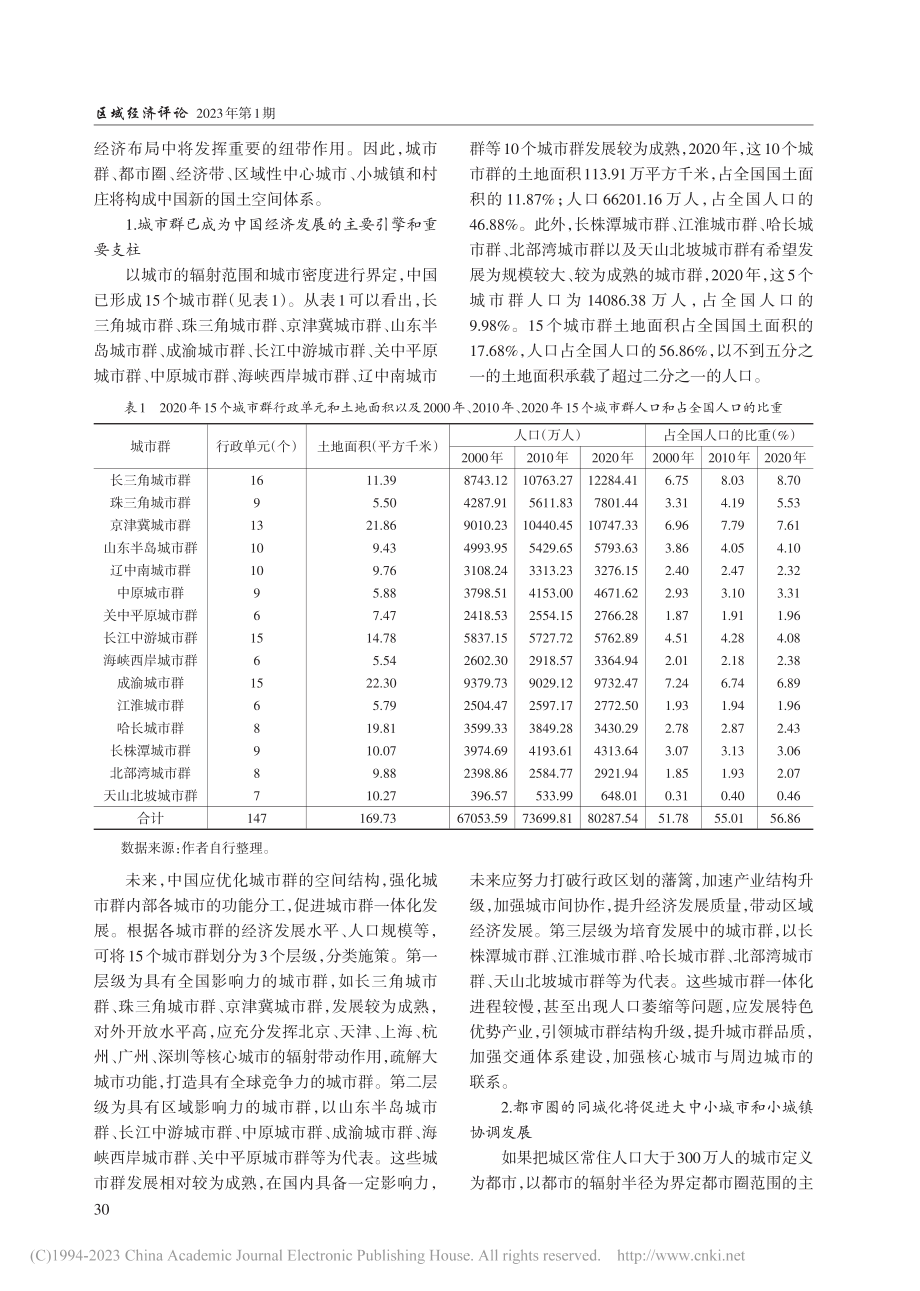 构建优势互补、高质量发展的国土空间体系_肖金成.pdf_第3页