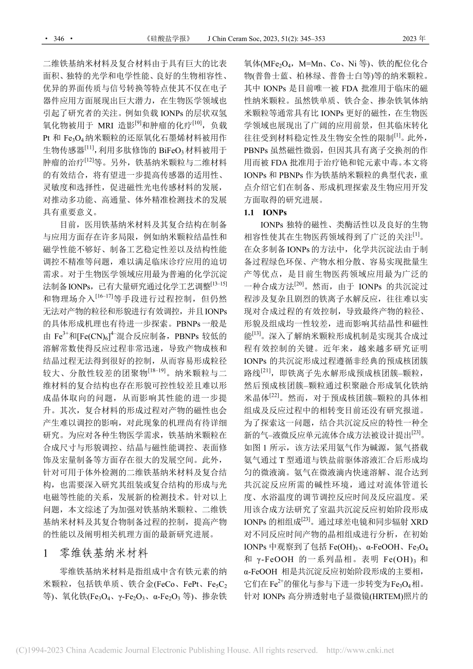 高性能低维铁基材料研究现状及生物医用前景_毛宇.pdf_第2页