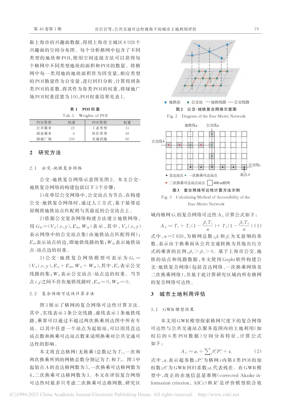 公共交通可达性视角下的城市土地利用评估_谷岩岩.pdf_第3页