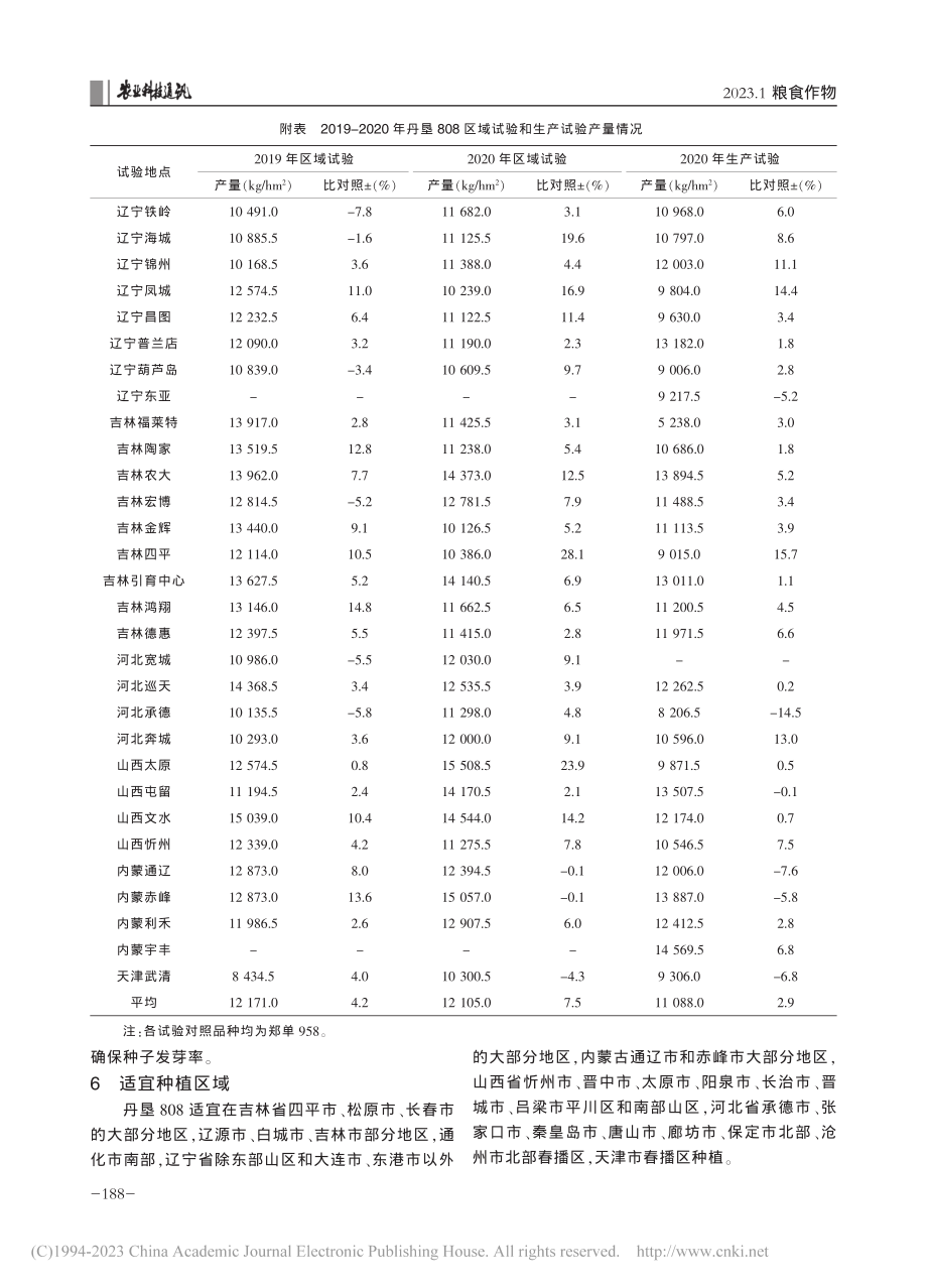 国审玉米新品种丹垦808的选育及高产栽培技术_姚永祥.pdf_第3页