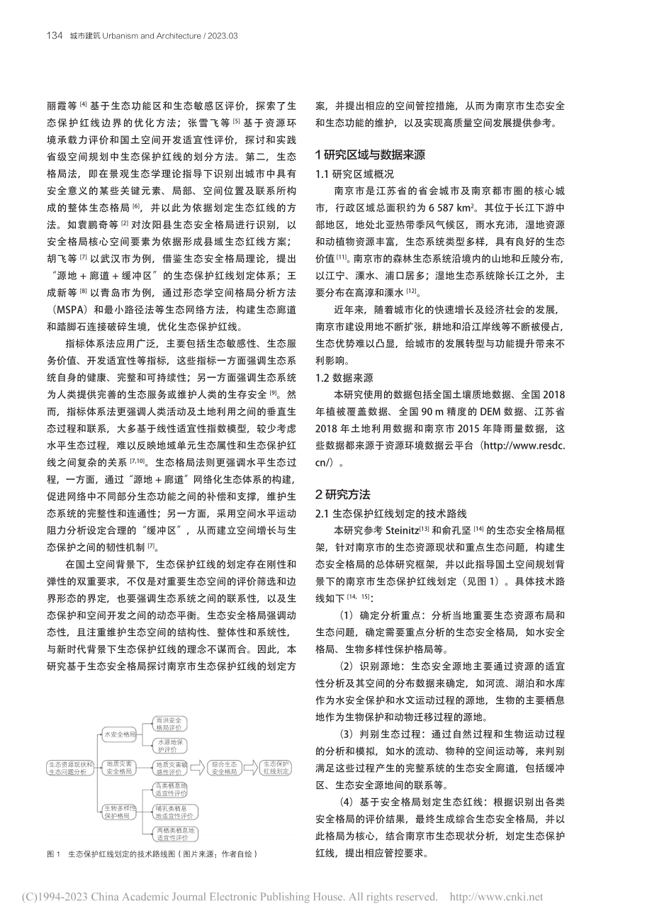 国土空间规划背景下南京市生态保护红线划定探究_陈晓旭.pdf_第2页