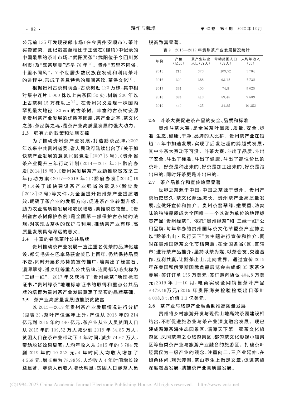 贵州茶产业高质量发展探究_廖正武.pdf_第2页