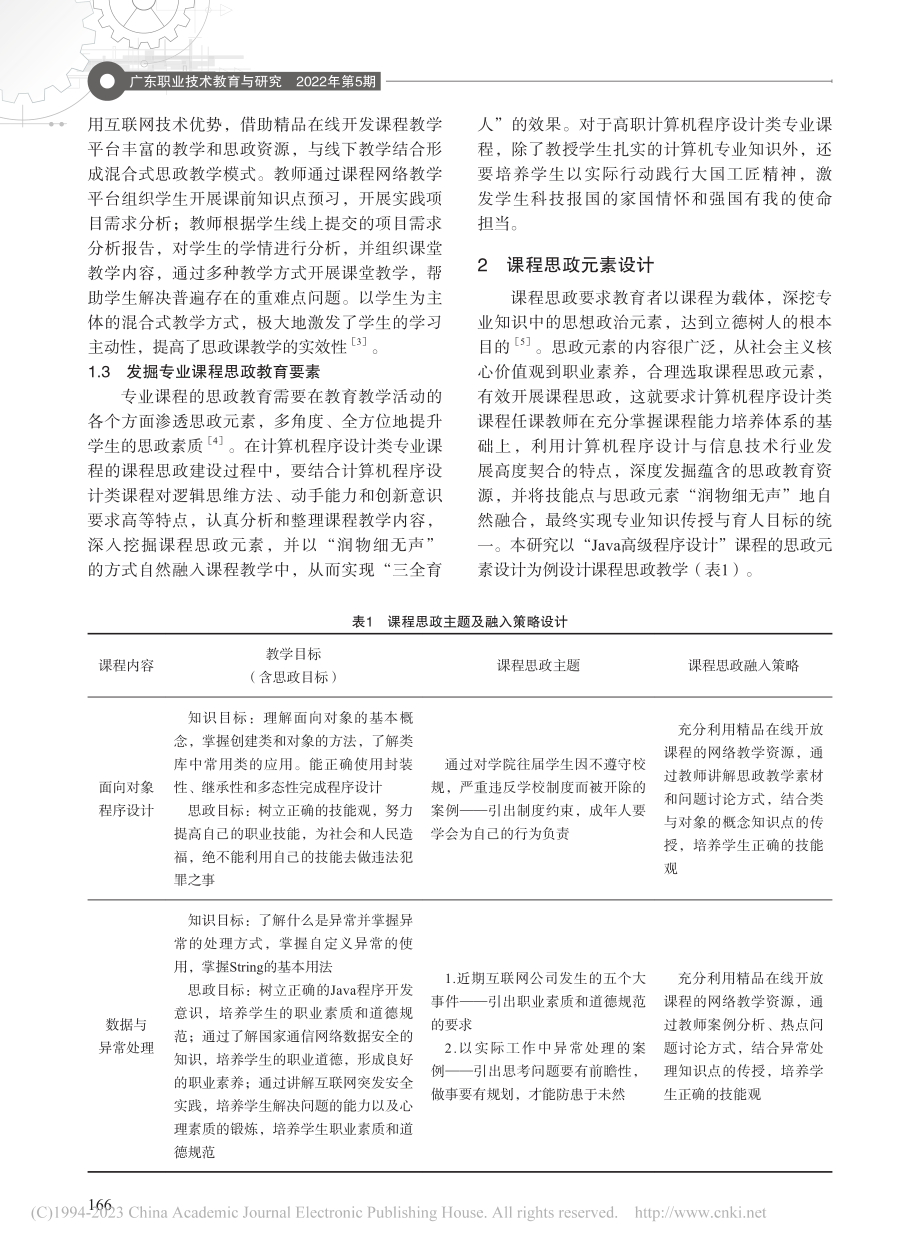 高职计算机程序设计类课程思政教学研究与实践_谭新.pdf_第2页