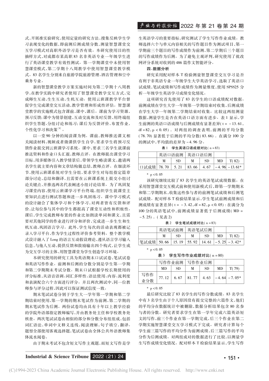 高职外语智慧课堂交互学习有效性研究_夏珊.pdf_第2页