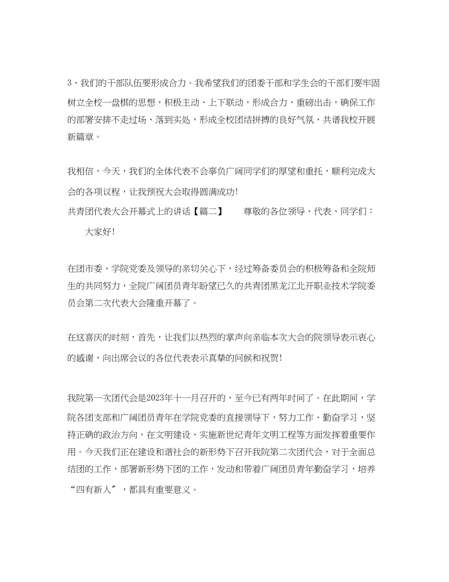 2023年共青团代表大会开幕式上的讲话2.docx_第3页