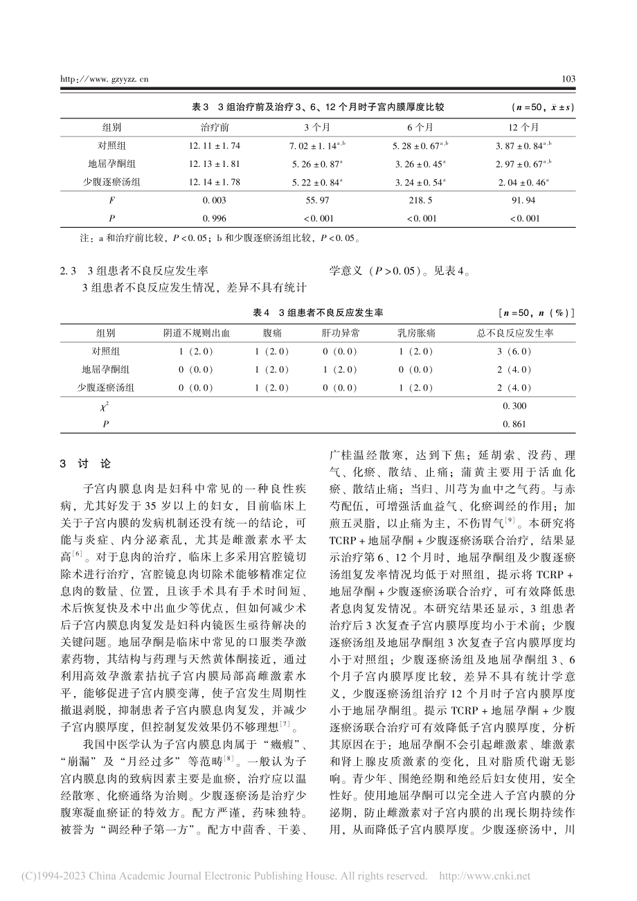 宫腔镜下子宫内膜息肉切除术...不同方法预防复发的效果比较_潘巧玲.pdf_第3页