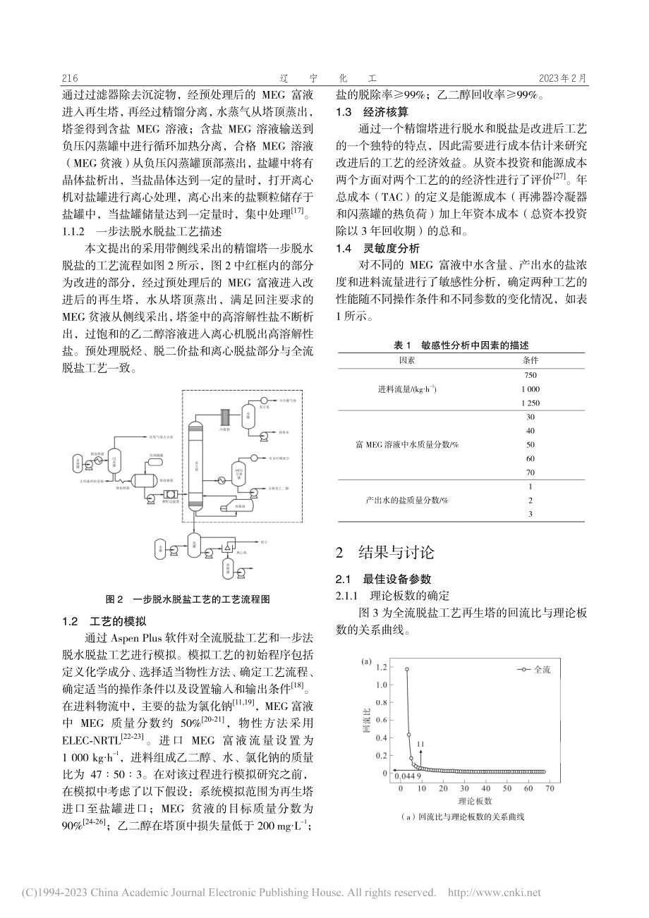 海上天然气田乙二醇再生及回收工艺的设计与模拟_李尉新.pdf_第2页