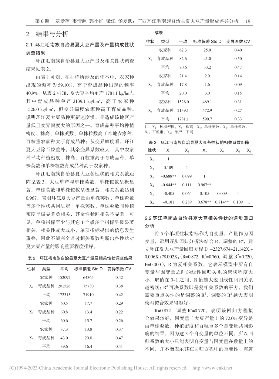 广西环江毛南族自治县夏大豆产量形成差异分析_覃爱莲.pdf_第3页