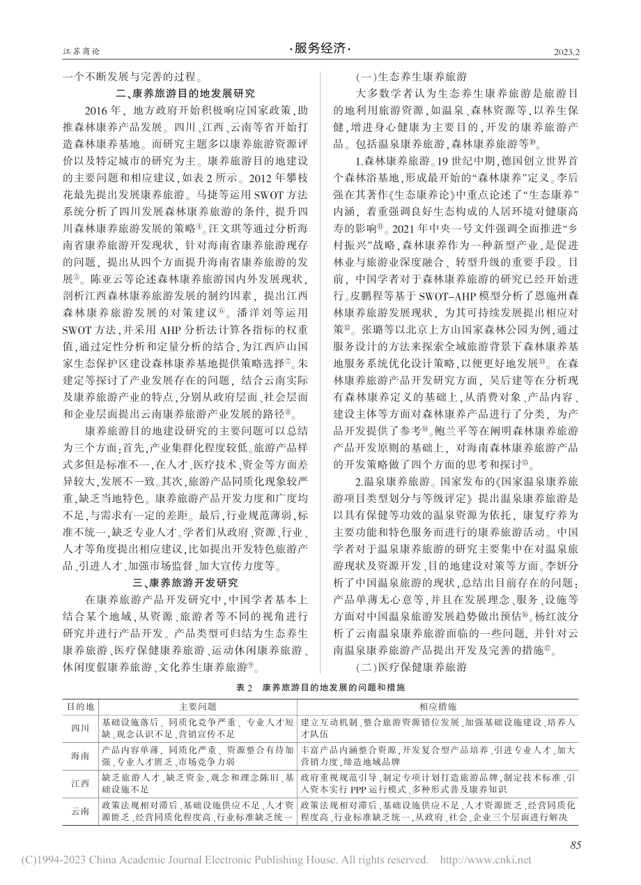 国内康养旅游研究综述_吴吉婷.pdf_第2页