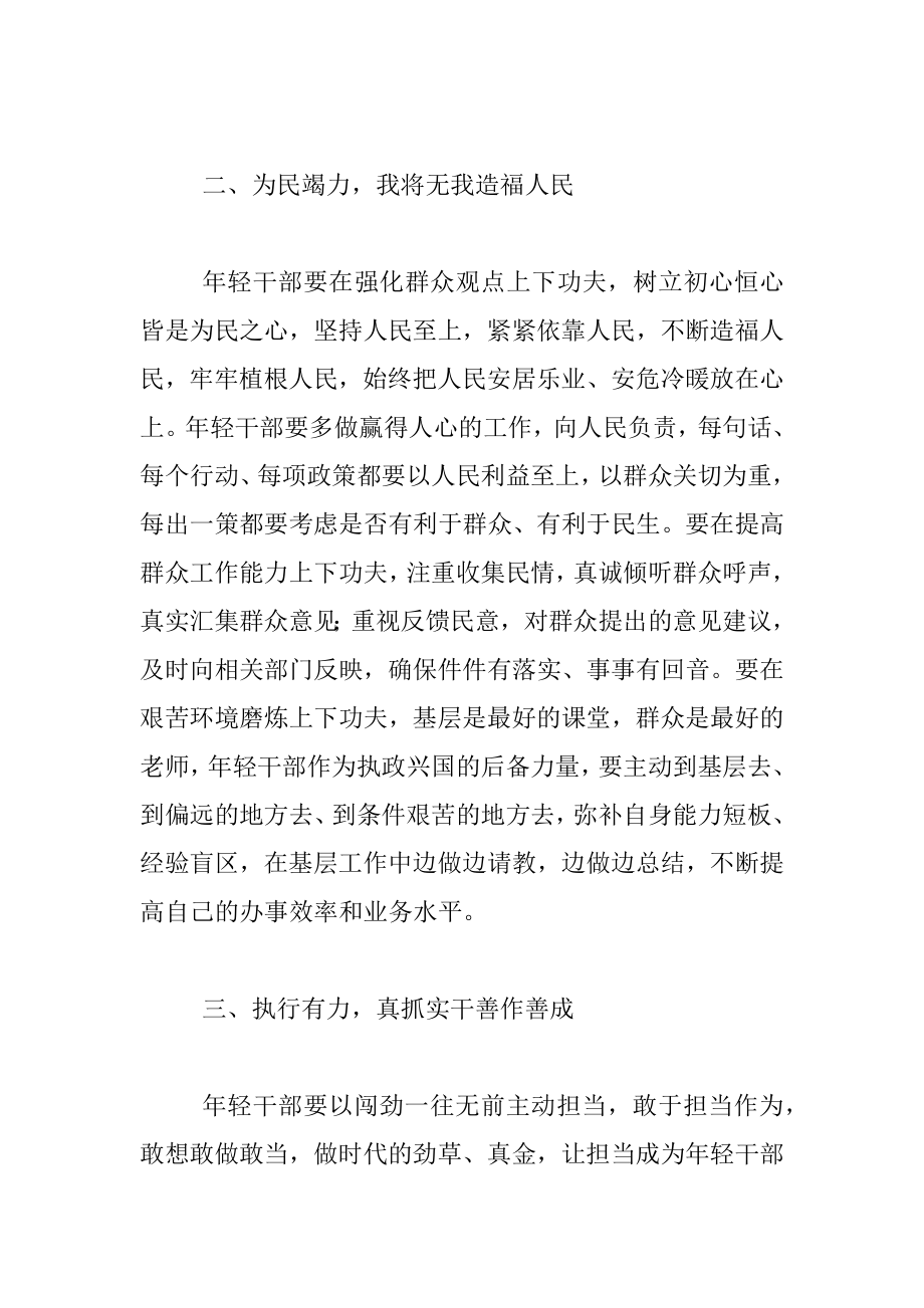 座谈发言：新时代年轻干部健康成长之道.docx_第2页