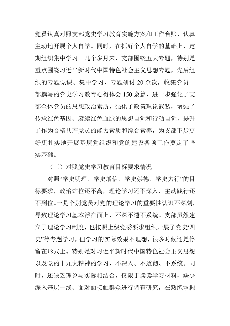 县直机关党支部班子党史学习教育专题组织生活会对照检查材料.docx_第3页