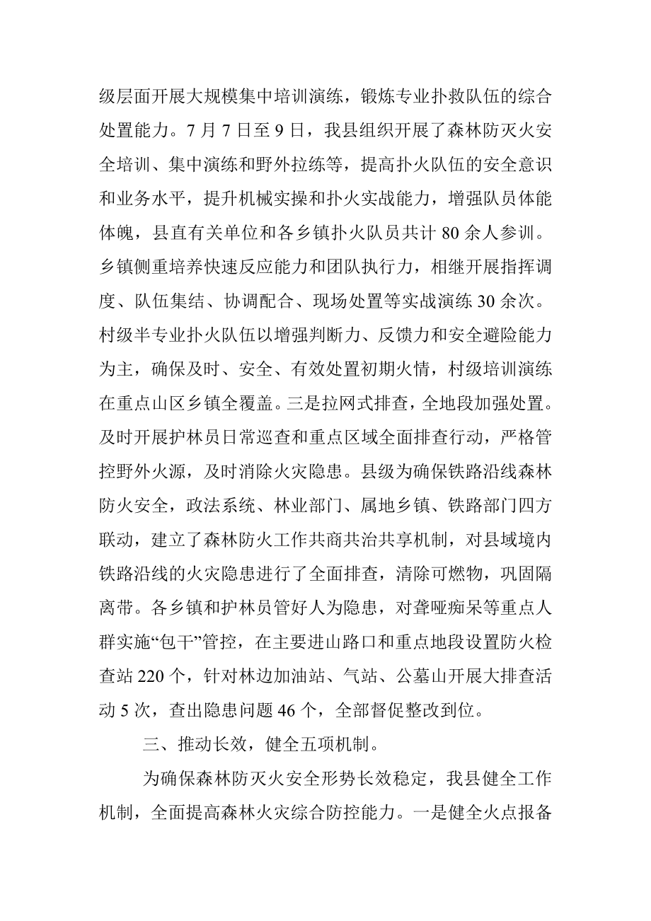 县林业局党委书记、局长在全省森林防灭火工作会上的发言.docx_第3页