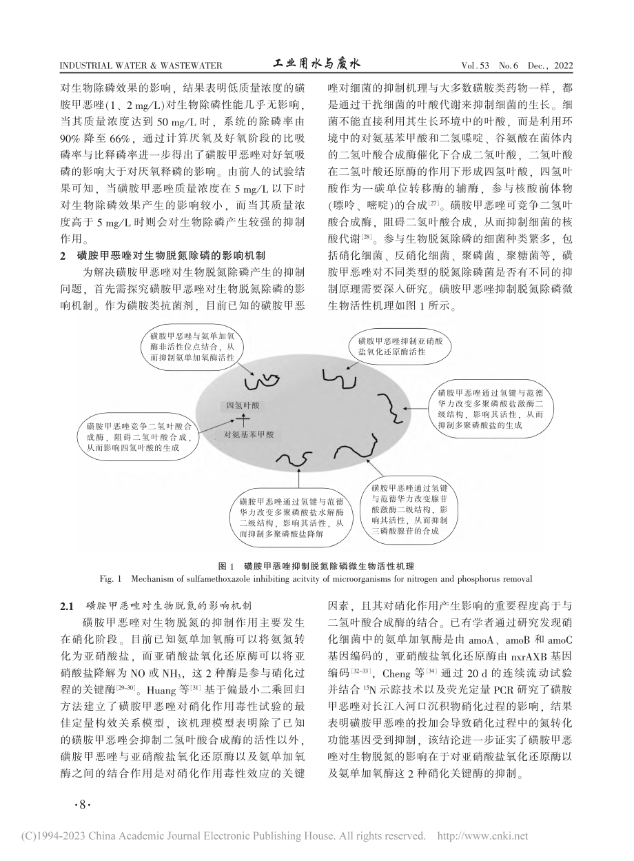 磺胺甲恶唑对污水生物脱氮除磷的影响及机制研究_辛浩洋.pdf_第3页