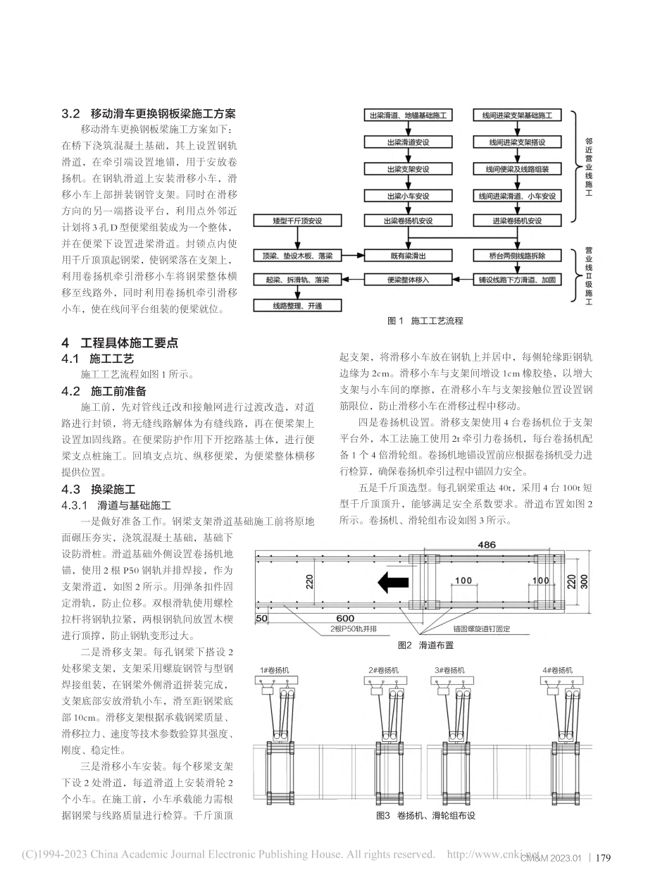 沪宁城际铁路线支架滑移换梁技术的应用研究_臧振兵.pdf_第2页