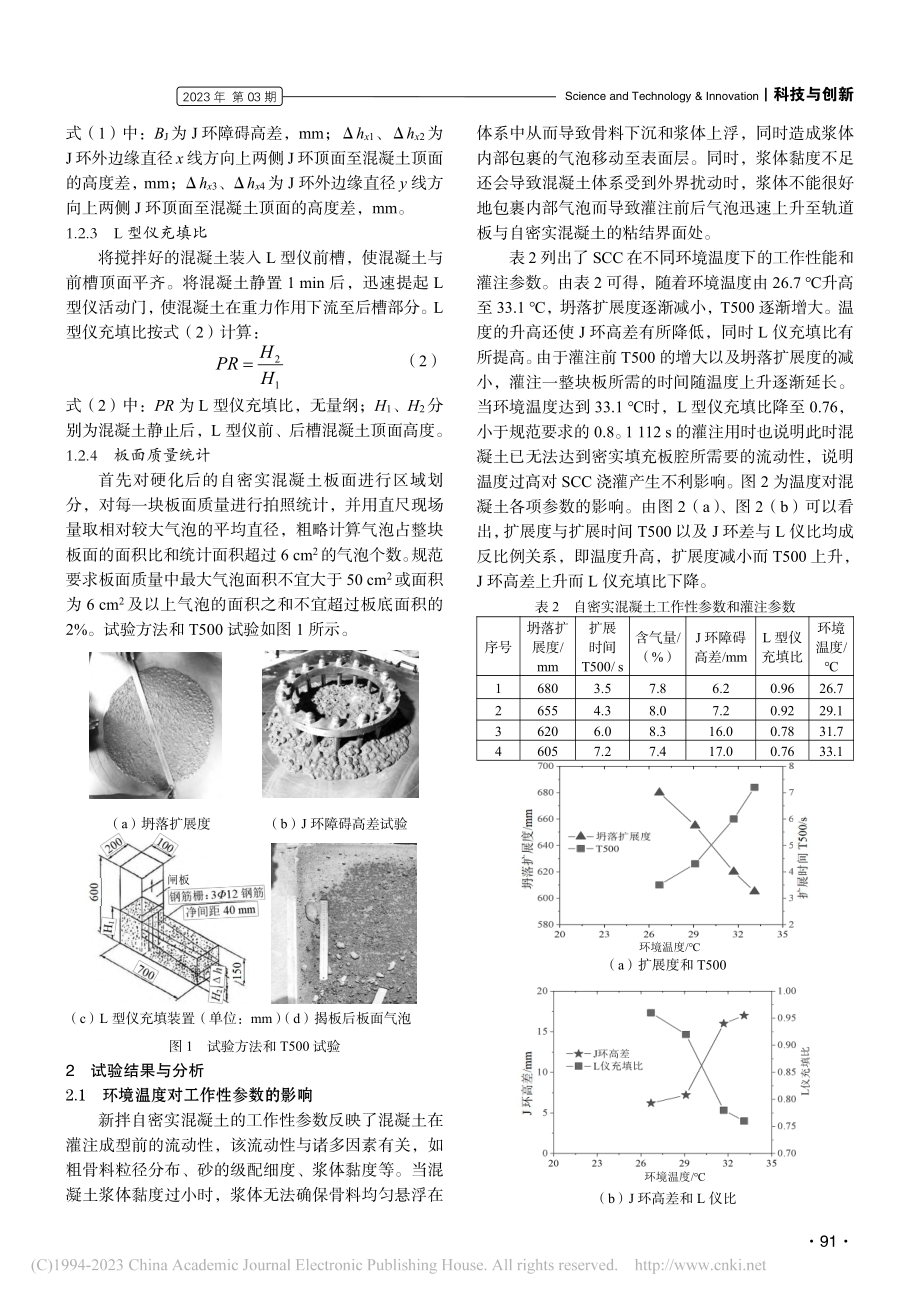 环境温度对充填层SCC工作性及施工质量关系的研究_祝建斌.pdf_第2页