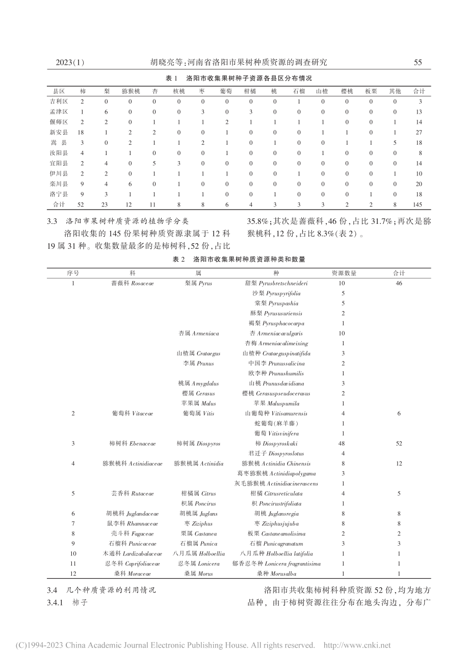 河南省洛阳市果树种质资源的调查研究_胡晓亮.pdf_第3页